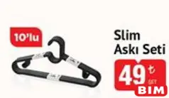 SLİM ASKI SETİ 10'LU SLİM ASKI SETİ 10'LU